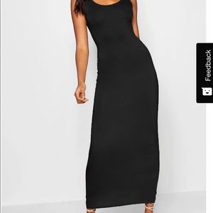 Boohoo Black Maxi Dress